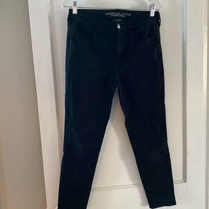 American Eagle high rise black jegging size 10 short